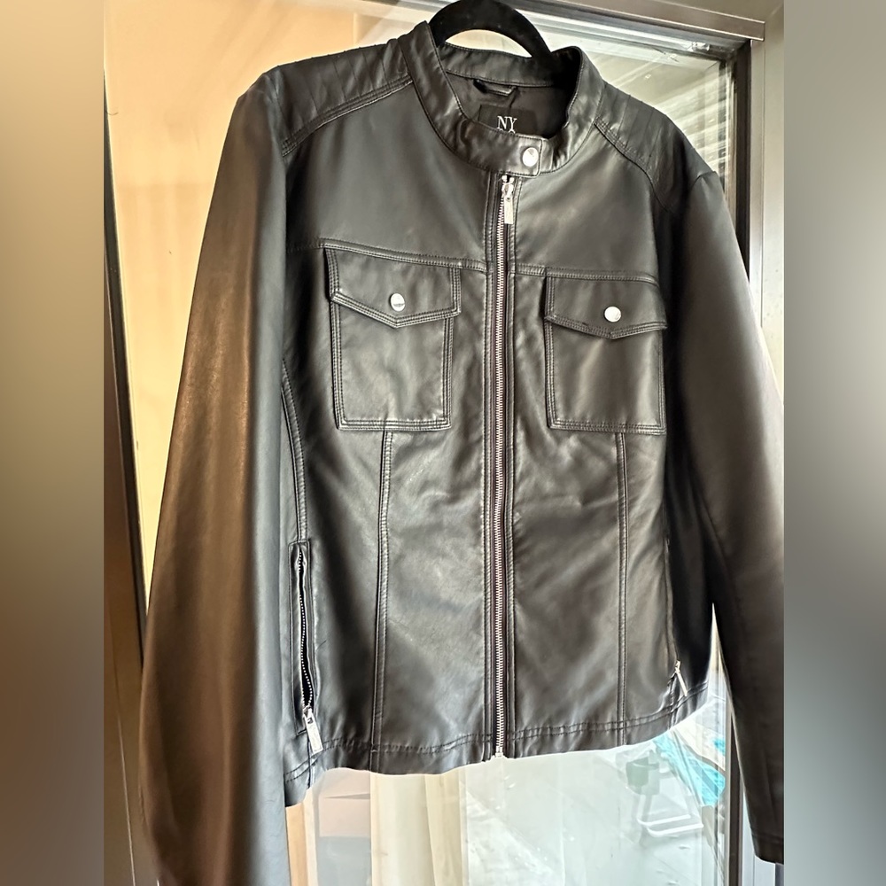 Faux Leather Jacket from New York & Company
